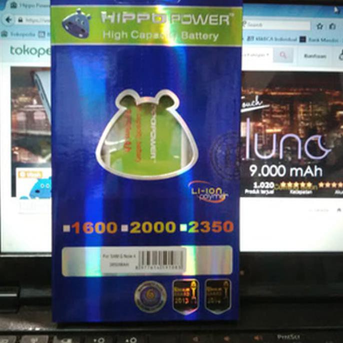 Hippo Baterai Samsung - Note 4 3850 MAH | Baterai Tablet