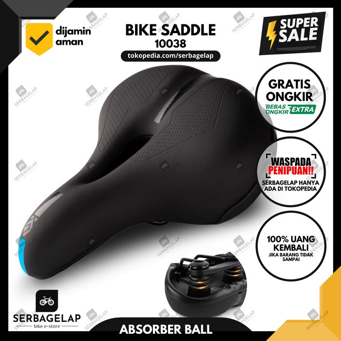 Saddle / Sadel / Jok Sepeda Ekstra Lebar + Tebal & Empuk MTB / Onthel BEST SELLER