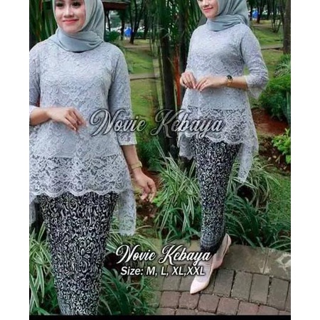 KEBAYA BRUKAT / BAJU KEBAYA / KEBAYA MODERN/ KEBAYA HITAM / BROKAT HITAM