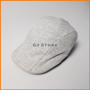 topi anak laki laki pet cowok keren murah lucu umur 1 2 3 tahun thn karakter baseball polos bagus-Abu_muda