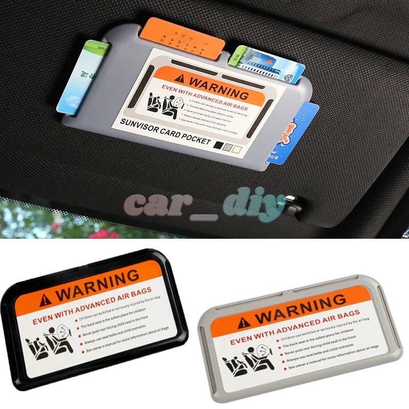 Tas Pouch Organizer Kartu Kredit / Id / Nama Untuk Sun Visor Mobil