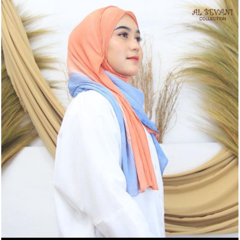 KERUDUNG  PASHMINA PLISKET RAINBOW