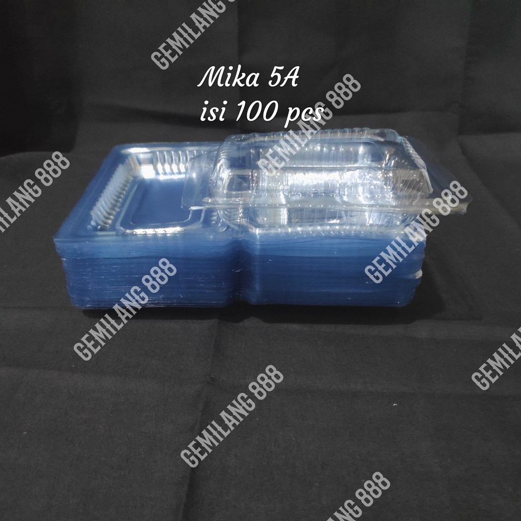 Mika Plastik 5A (isi 100 pcs), Mika Kue Plastik, Tempat Kue Plastik