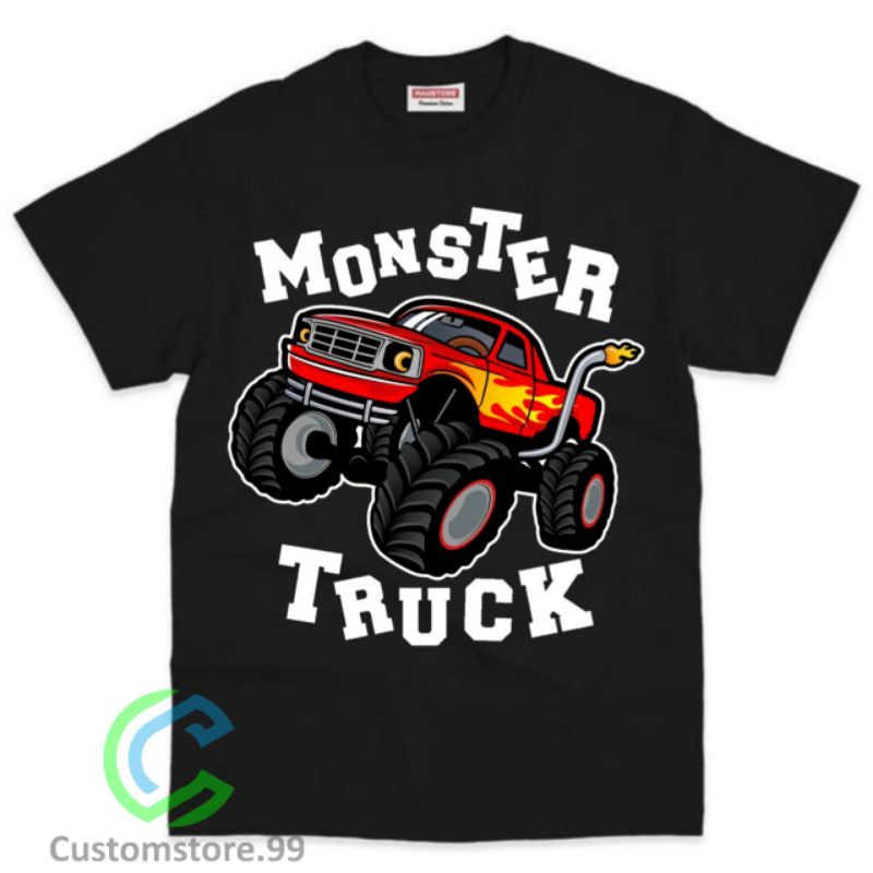 BAJU ANAK KAOS ANAK LAKI LAKI MONSTER TRUCK TERBARU BAHAN PREMIUM