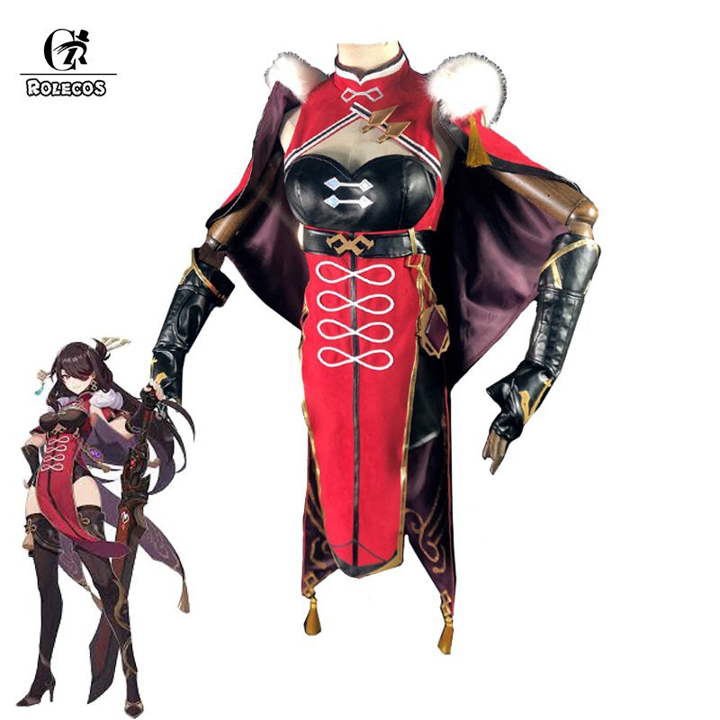 Genshin Impact Beidou Cosplay Costume Beidou Cosplay Costume Women Black Red Costume