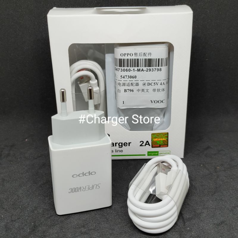 Charger Oppo F5 AK933 Micro USB ORIGINAL 2A SUPER VOOC Quallcomm