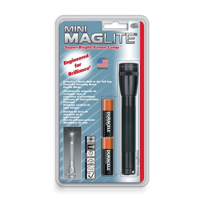 SALE MAGLITE SENTER MINI HANGPACK AA M2A016R - HITAM