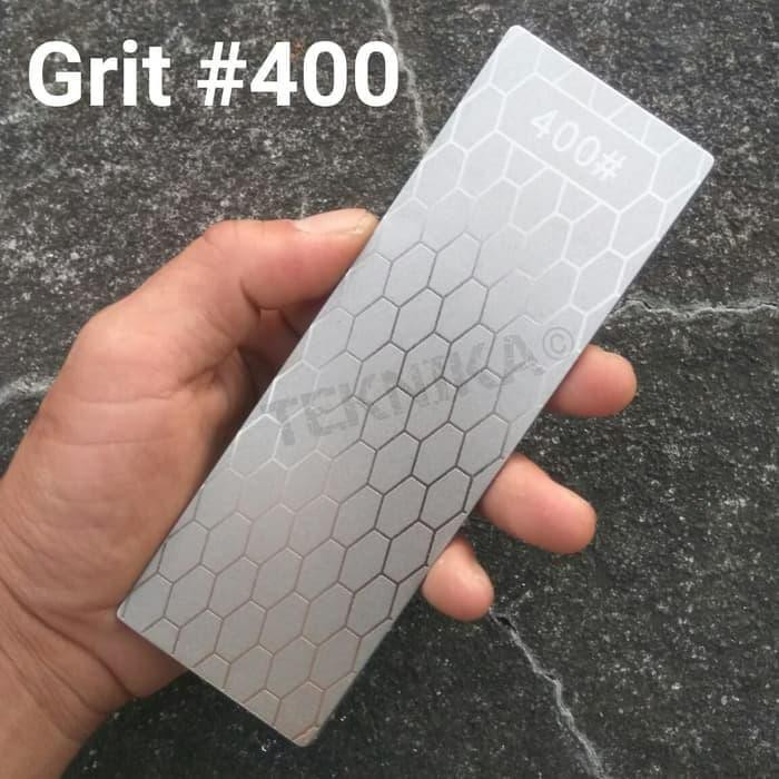 Batu asah pisau diamond berlian plate pengasah ketam pahat serut kayu