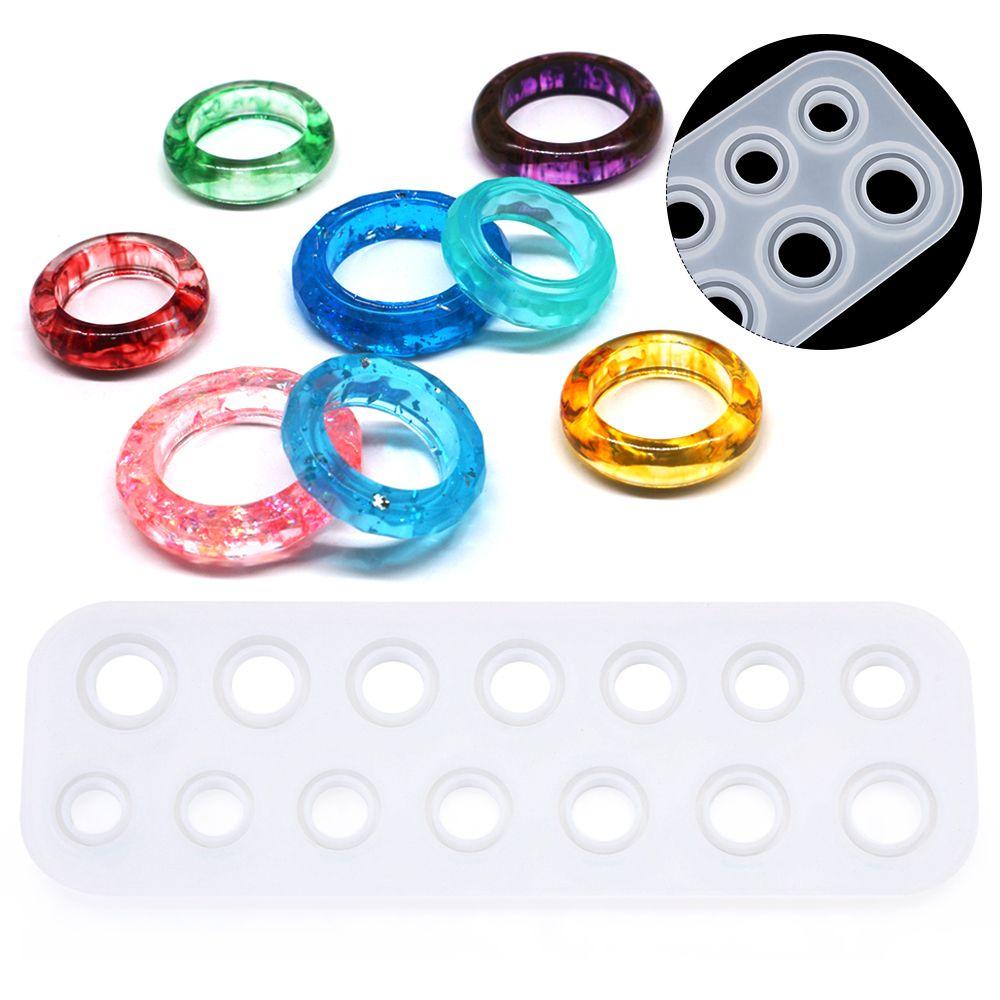 R-flower Silicone Ring Mold Cetakan Datar Baru Membuat Perhiasan Handmade DIY Craft Mold