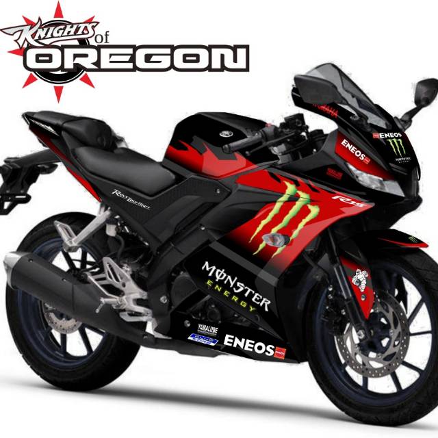 Decal striping R15 V3  monster energy pnp
