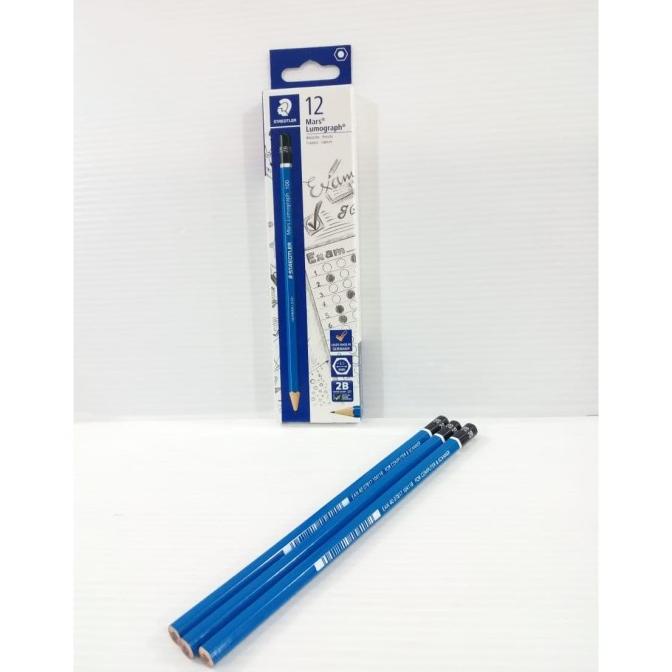 

$$$$] STAEDTLER PENSIL MARS LUMOGRAPH 100 2B 12PCS / PENSIL UJIAN