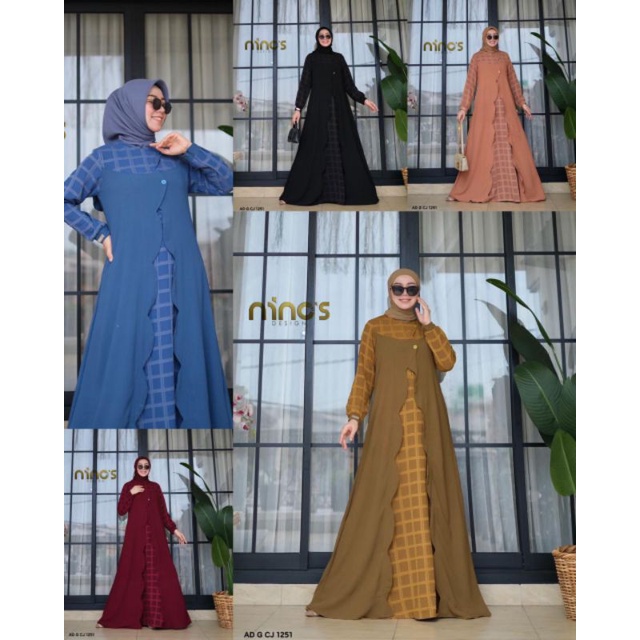 GAMIS NINOS 1251 TERBARU BY NINOS DESIGN ORIGINAL