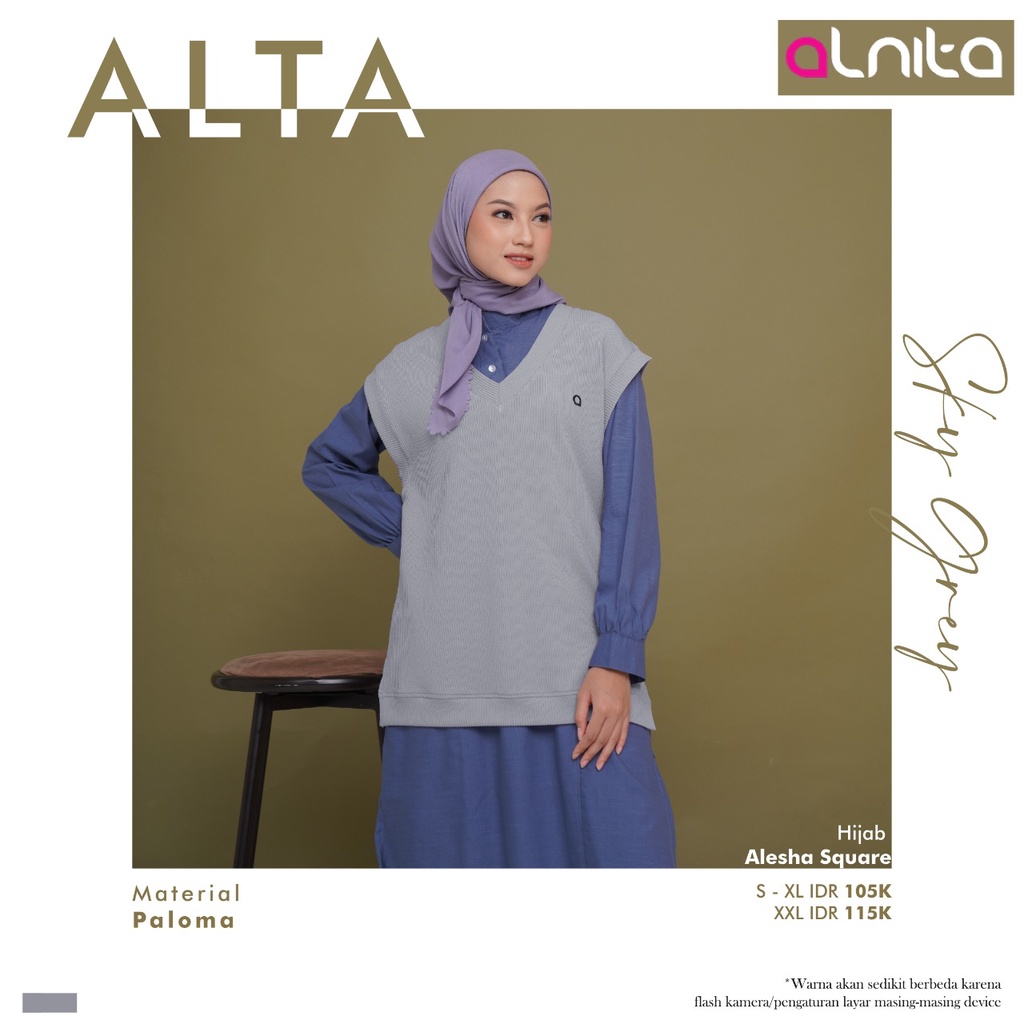 Alnita Alta Bahan Paloma  Outer Modis Kekinian Fashionable design Simple