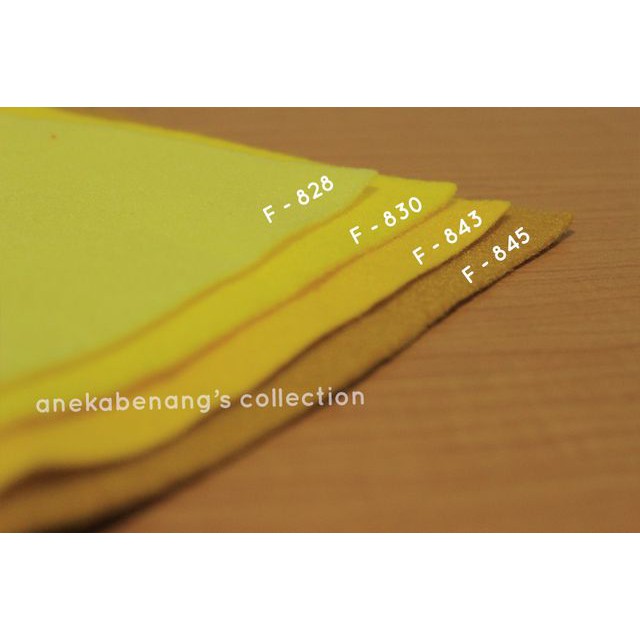 Kain Felt - Kuning (50 cm x 90 cm)
