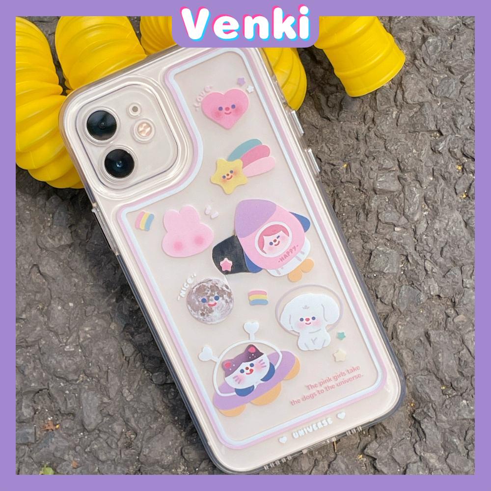 iPhone Case Silicone Soft Case Shockproof Camera Cover Protection Plating Button Pink Cartoon Cute Compatible For iPhone 11 iPhone 13 Pro Max iPhone 12 Pro Max iPhone 7 Plus