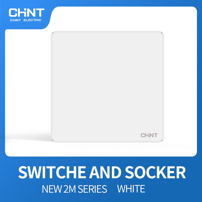 CHINT NEW2M White 1-gang blank plate