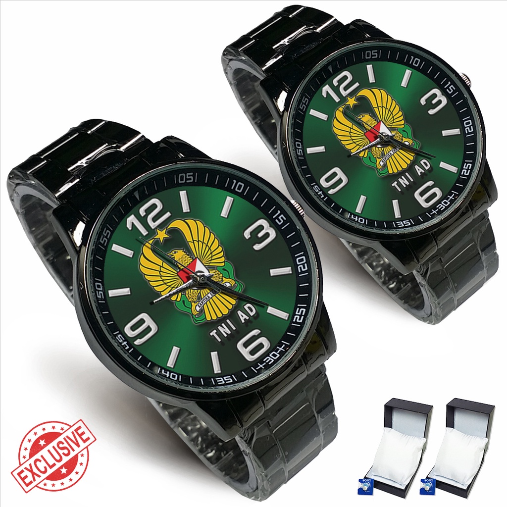 Jam Tangan Rantai Couple TNI AD (Keren)