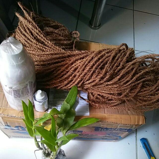 Tali Sabut Kelapa Panjang 50 Meter/tali Anggrek/tali Pengikat Tanaman/tali Dekorasi