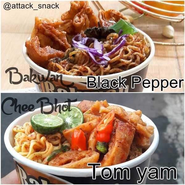 Spesial Chee Bhot Mie  Bakwan Instan Tom  Yam  Black 