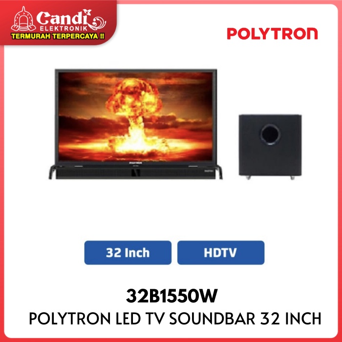 POLYTRON LED TV Soundbar32 Inch 32B1550W