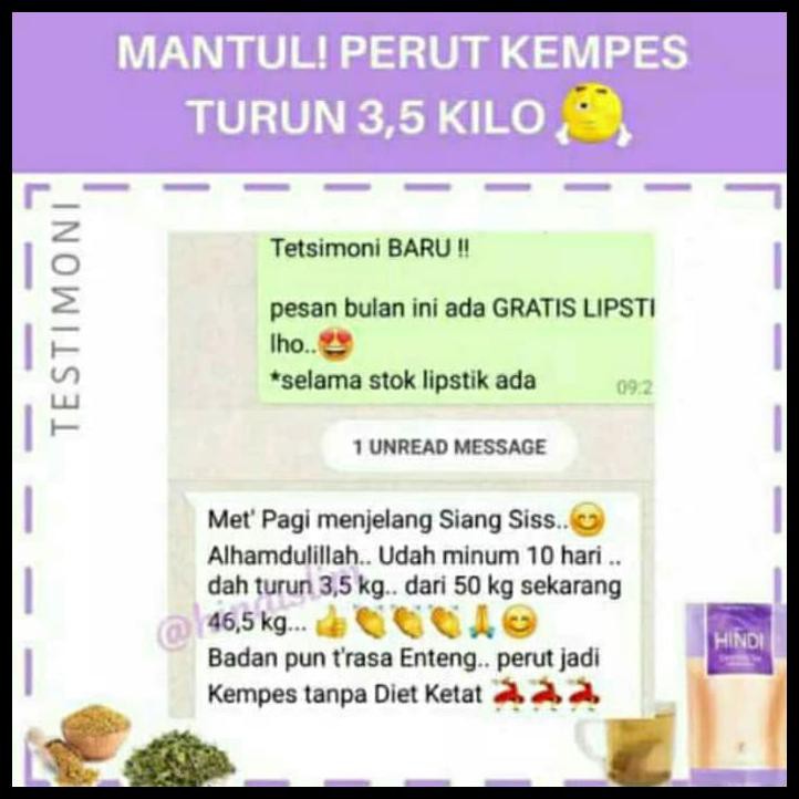 NX09 HINDI SLIM TEA DIET PELANGSING ALAMI KOLESTROL ASI 346E