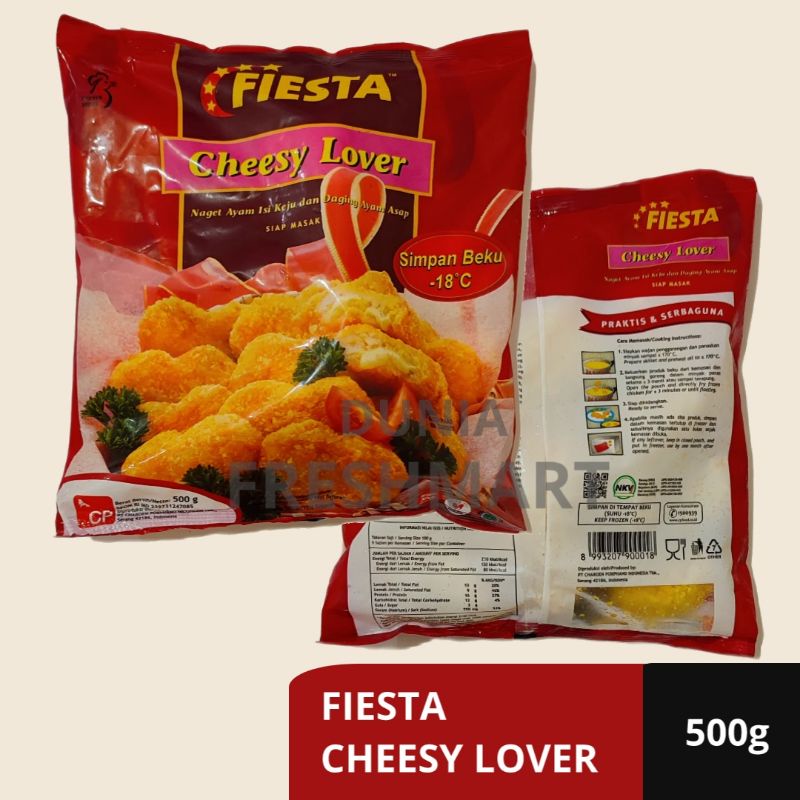 

FIESTA CHEESY LOVER 400GR NUGGET AYAM ISI KEJU NAGET CHICKEN NUGGET NUGGET CHEESE LOVE KEMASN BARU 400GR