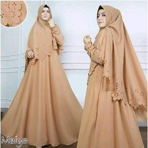 dress muslim maiya syari lsser 5 warna chaedw_shop
