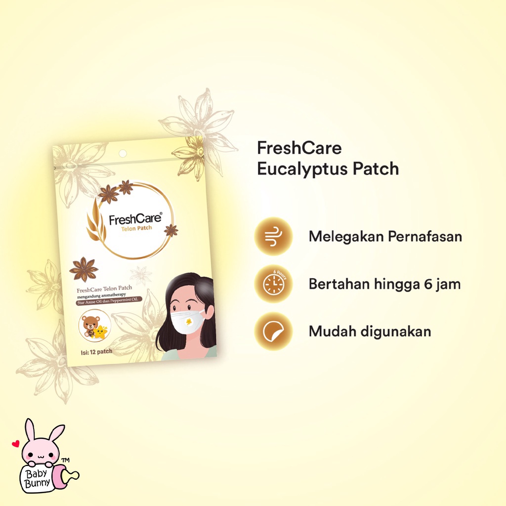 ❤ BELIA ❤ FRESHCARE Eucalyptus Patch | Isi 12 Patch | BPOM Fresh care