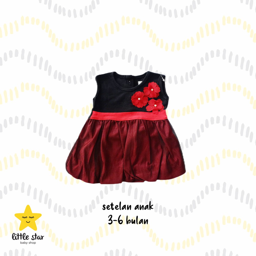 Dunamos Dress Anak Bayi | Set Baju Bayi Cewek