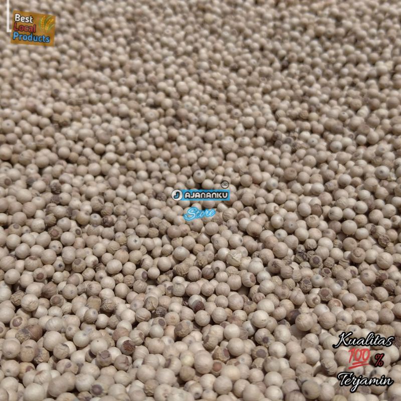 

Lada Putih / White Paper 1 Kg Lada Putih Butir 1kg Premium Quality Murah