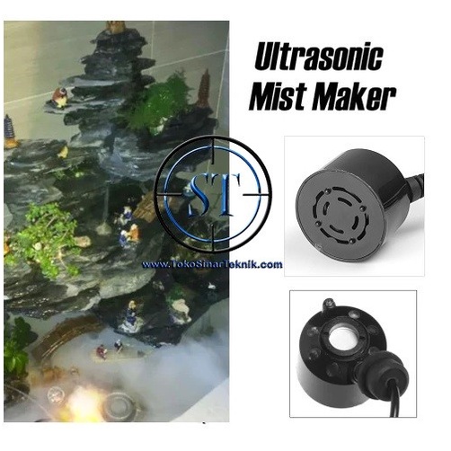 Mesin Pembuat Kabut Embun Mist Spray Fogger Atomizer Air Humidifier Dc 24V