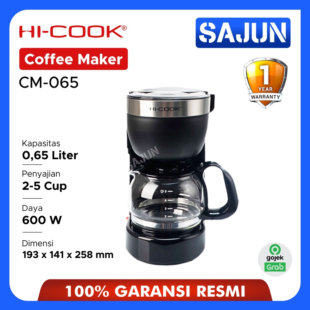 HI-Cook Coffee Maker CM-065 CM-125 Mesin Kopi CM065 CM125