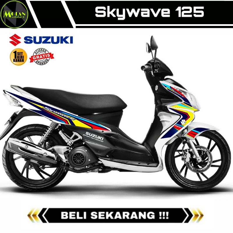 Decal Sticker Striping Variasi Suzuki SKYWAVE 125 2007-2011 / SKYWAVE NR  | Decal Skywave | Striping