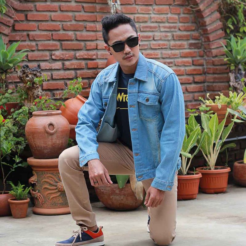 Jaket Jeans Pria Caual Style Denim Dilan Distro High Quality Original