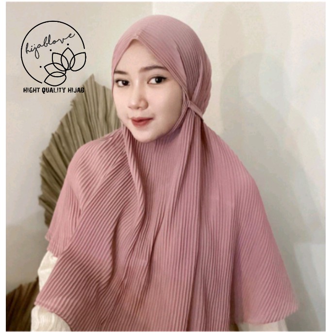Khimar Maryam Plisket Diamond / Khimar Maryam Plisket / Bergo Maryam Plisket Murah