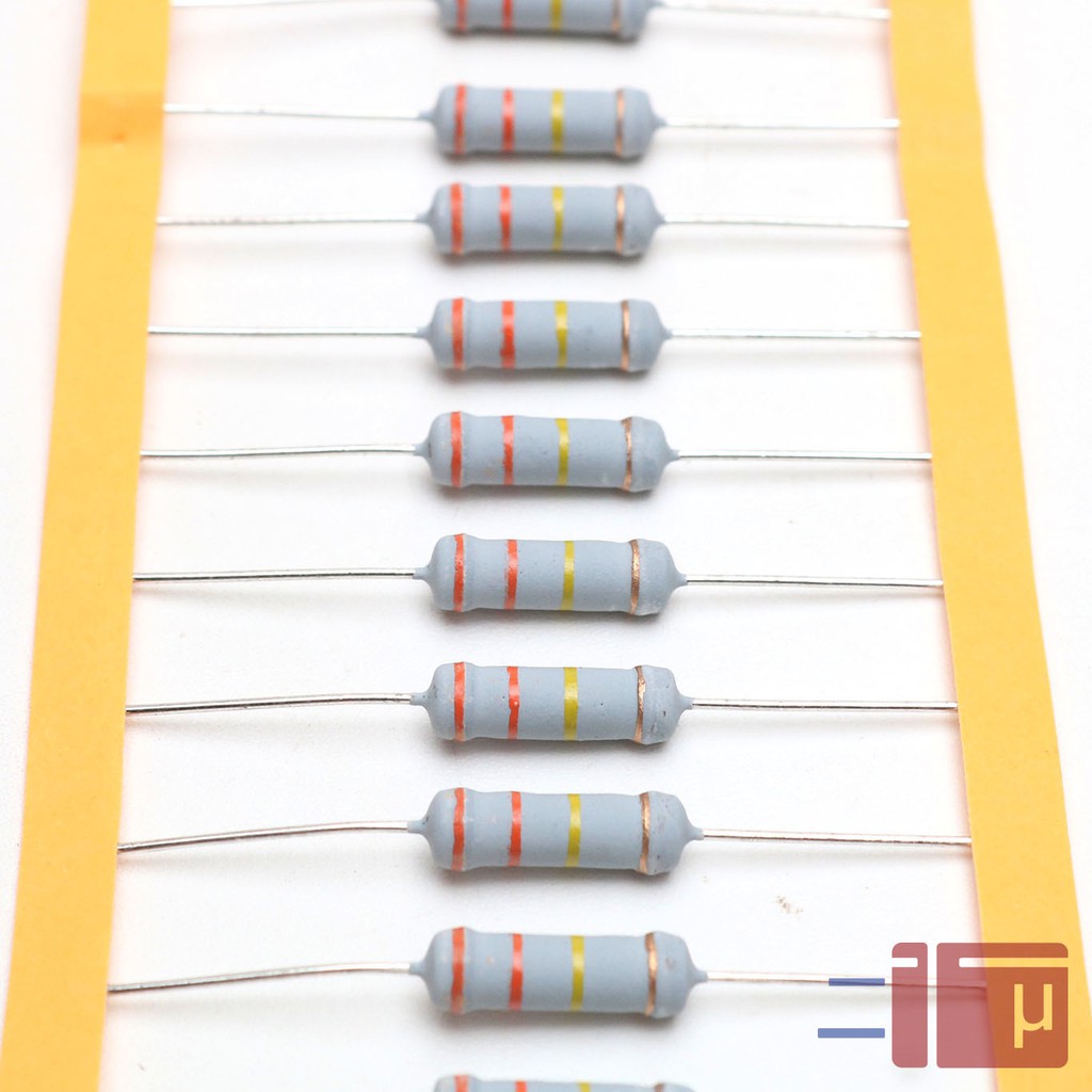 Resistor 330K 2W Metal Oxide 5% Taiwan Kaki Tembaga