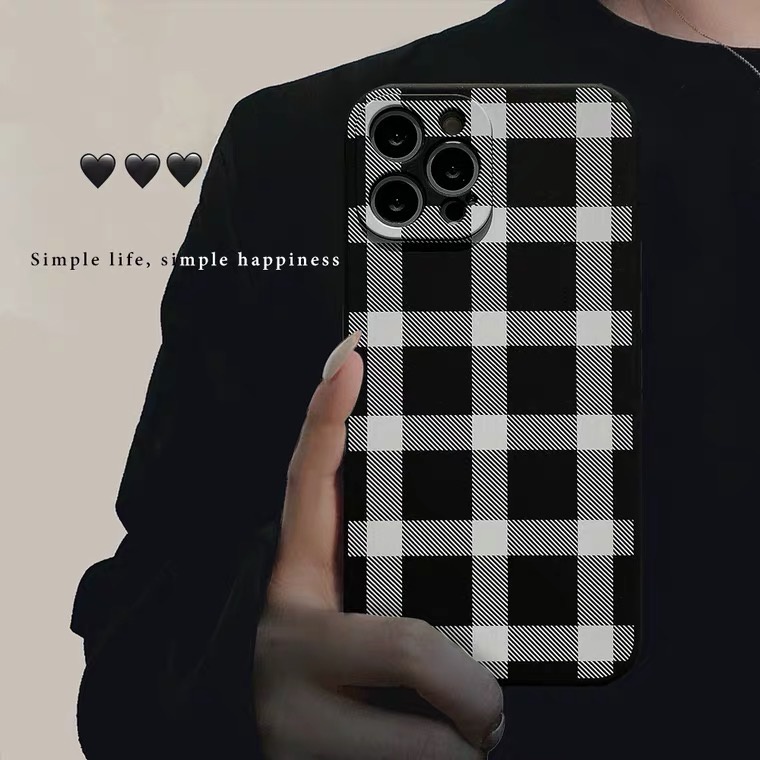 [TPC] SOFT CASE VIVO Y91C Y17 Y15 Y12 Y71 Y81 Y83 Y53 Y55 V9 Y85 Y95 Y93 Y19 Y20 Y50 Y30 VV032 Casing HP Black Checkered Hitam