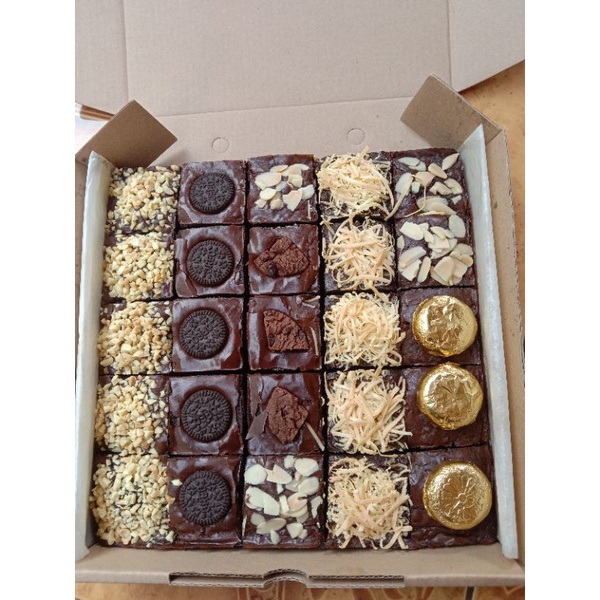 

Brownies Fudgy / Brownies Panggang / Brownies Sekat