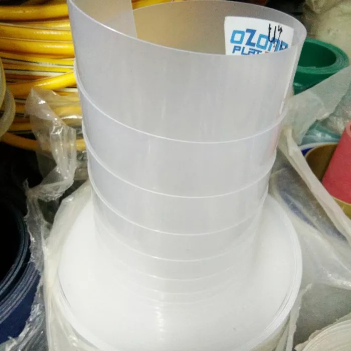 PLASTIK TUTUP PAGAR TEBAL 08 mm / FIBER METERAN PUTIH SUSU