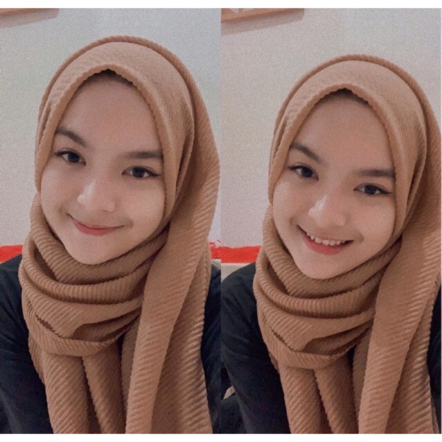 Waffle pleats shawl| versi premium | baca deskripsi