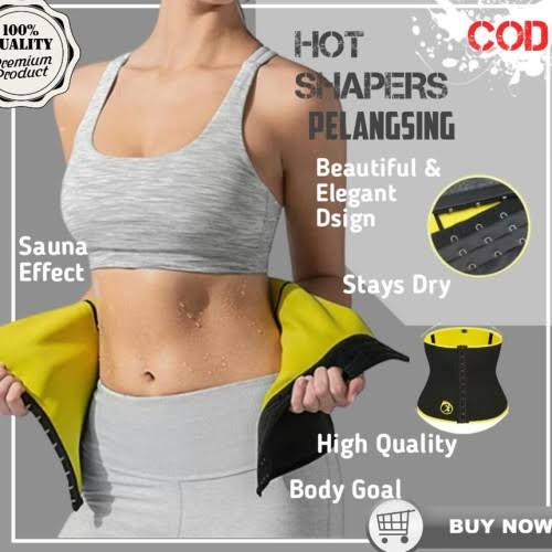 Hot Shapers Slimming Waist Korset Pelangsing Neotex Dengan 3 Pengait