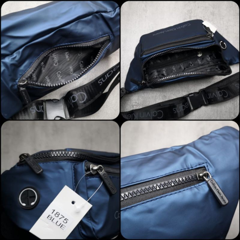 Waist bag Calvin klien port Usb balck &amp; Navy