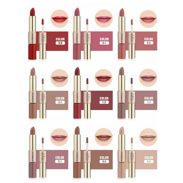 OTWOO 2 in 1 MATTE LIPSTIK & LIQUID LIP GLOSS