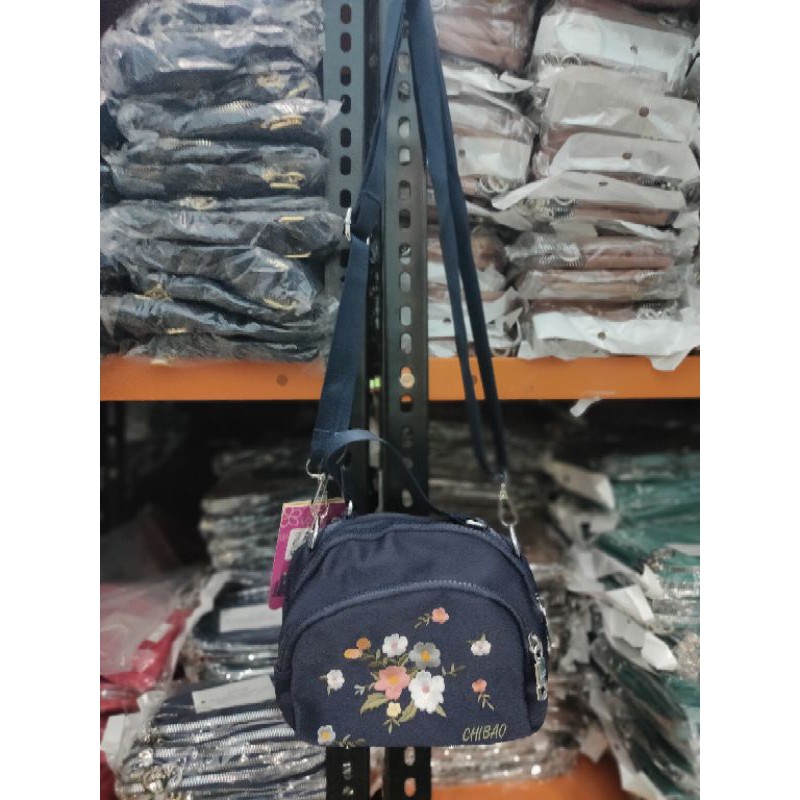 Tas selempang wanita chibao CBA7701-11#(BORDIR BUNGA)