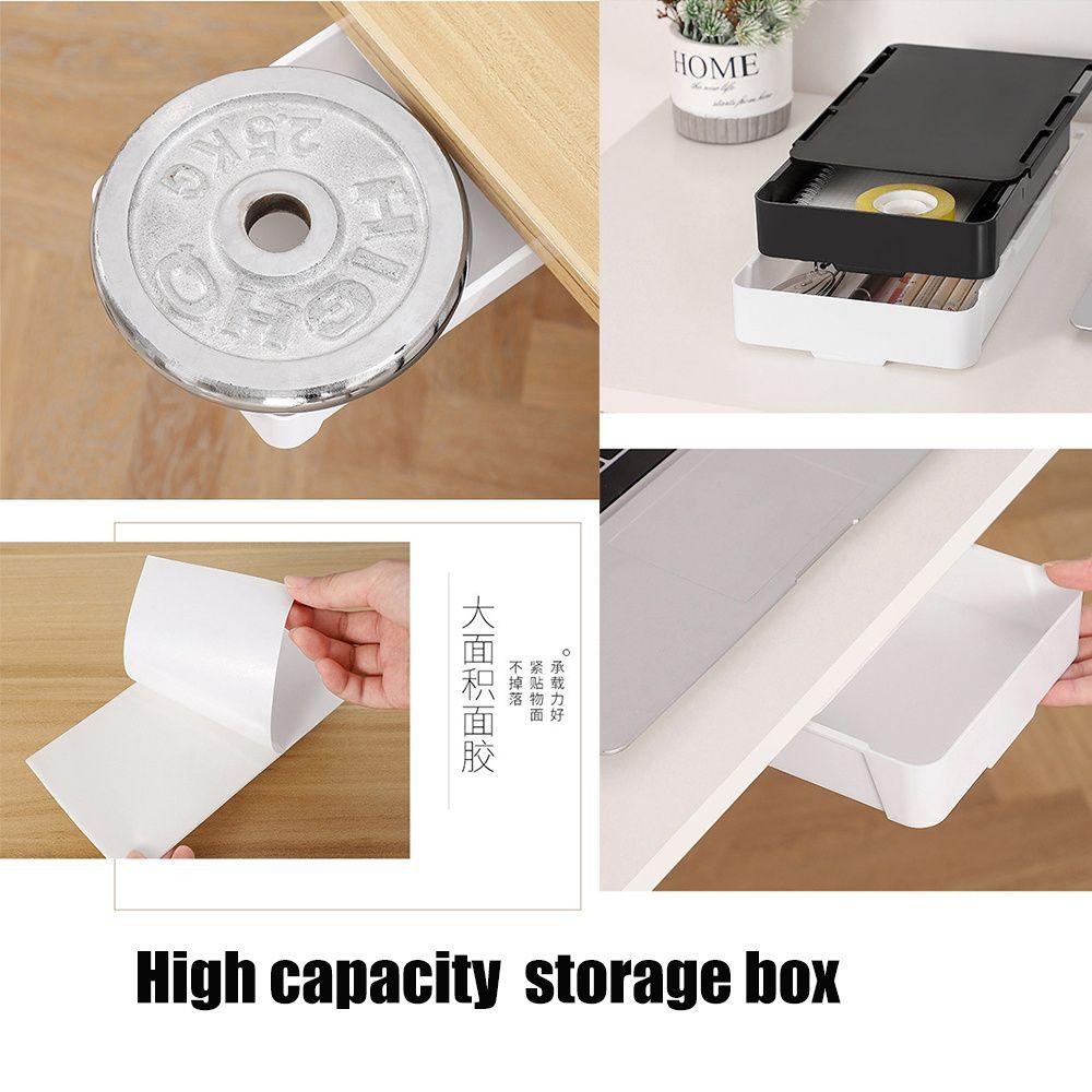 Solighter Kotak Rak Penyimpanan Sundry Dapur/Cutlery Desktop Organizer Storage Box Bawah Meja Tipe Laci