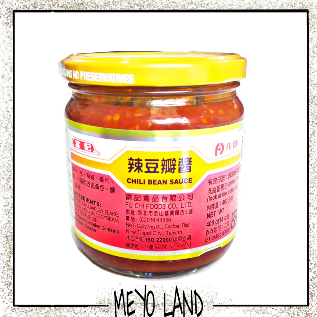 

Chili bean sauce fu chi 400 Gram gr Doubanjiang Tobanjan chilli bean saus 400gr saus kacang pedas