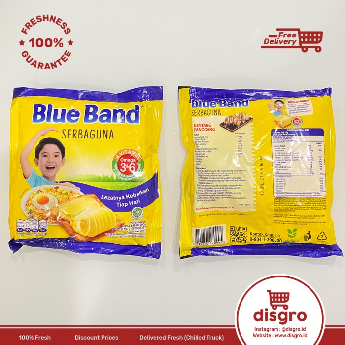 

butter-mentega- blue band serbaguna sachet 200gr / blueband margarin / mentega -mentega-butter.