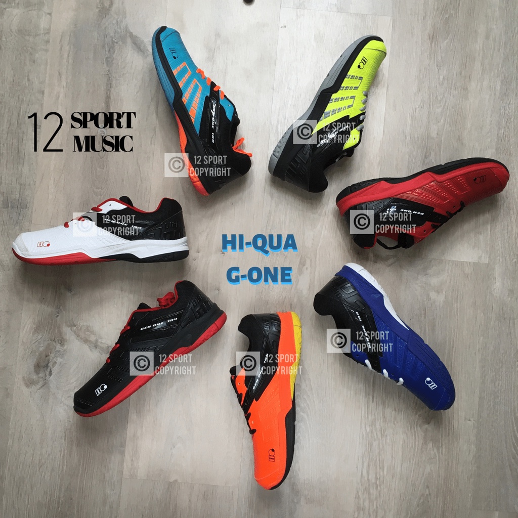 12SPORT - [Bonus Kaos Kaki] Sepatu Badminton Hi-Qua G-One Sepatu Bulu Tangkis Gen One G1 100% Origin