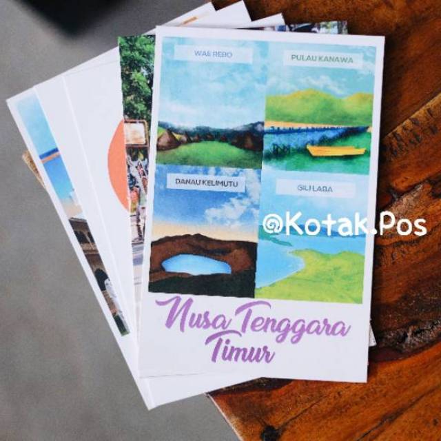 

NTT NUSA TENGGARA TIMUR IN 4 FRAMES INDONESIA KARTU POS POSTCARD SURAT FILATELI POSTCROSSING SWAP