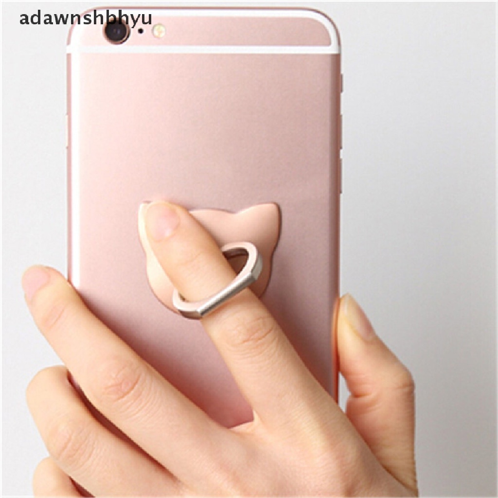 Holder 360 Derajat Bentuk Hewan Kucing° Ring Stand Bracket Jari Untuk Smartphone